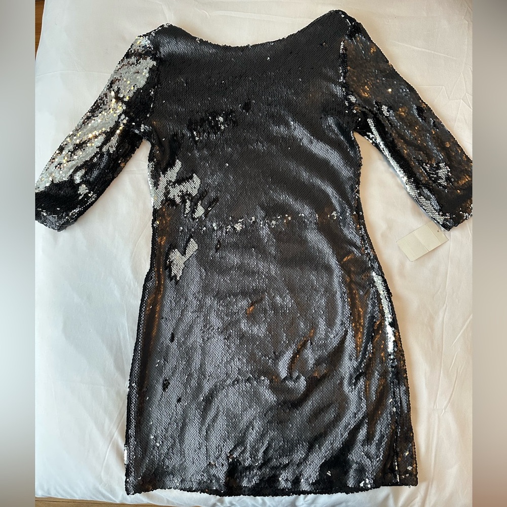 Elegant Black Sequin Dress